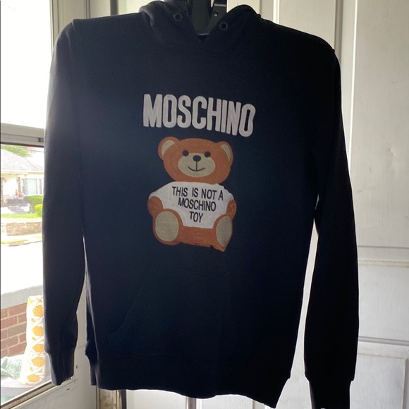 Moschino Black Bear Graphic Men's Sweater